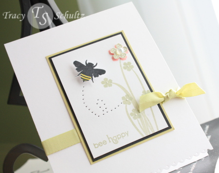 Bee Happy ATC Card