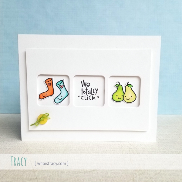 We Click anniversary card by Tracy @whoistracy.com