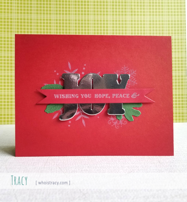 Wishing Hope holiday card front by Tracy @whoistracy.com