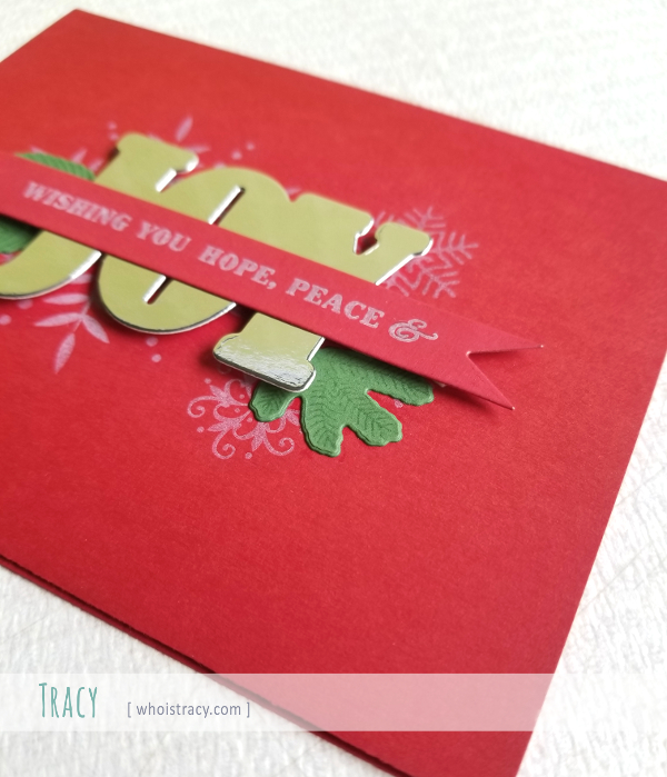 Wishing Hope holiday card detail by Tracy @whoistracy.com